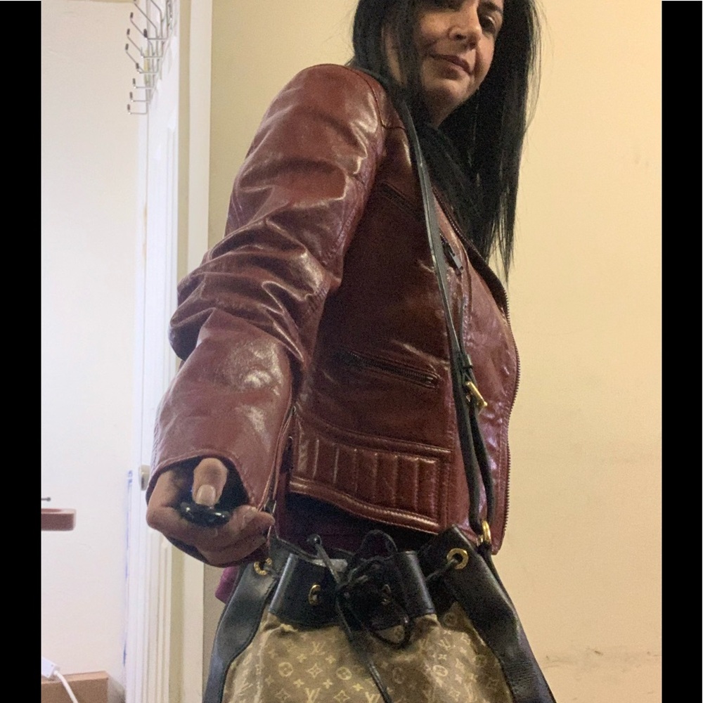 Givenchy Agend Red Lambskin Leather Jacket Sz.38